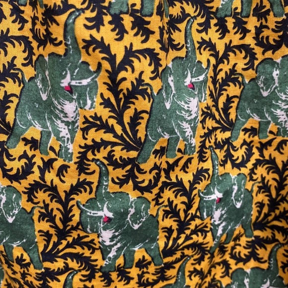 J. Crew Ratti Elephant Off Shoulder Ruffle Blouse - Size 6 - Picture 15 of 15